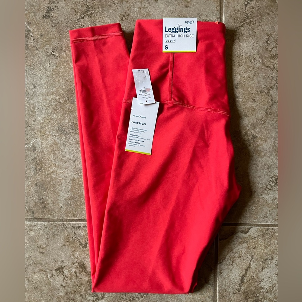 Brand new red Old Navy leggings